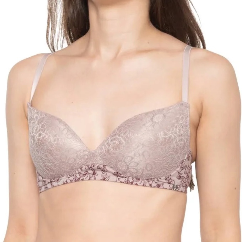 Lucky Brand | Brushed Micro and Lace Wirefree Bras - 2-Pack - Picture 2 of 10